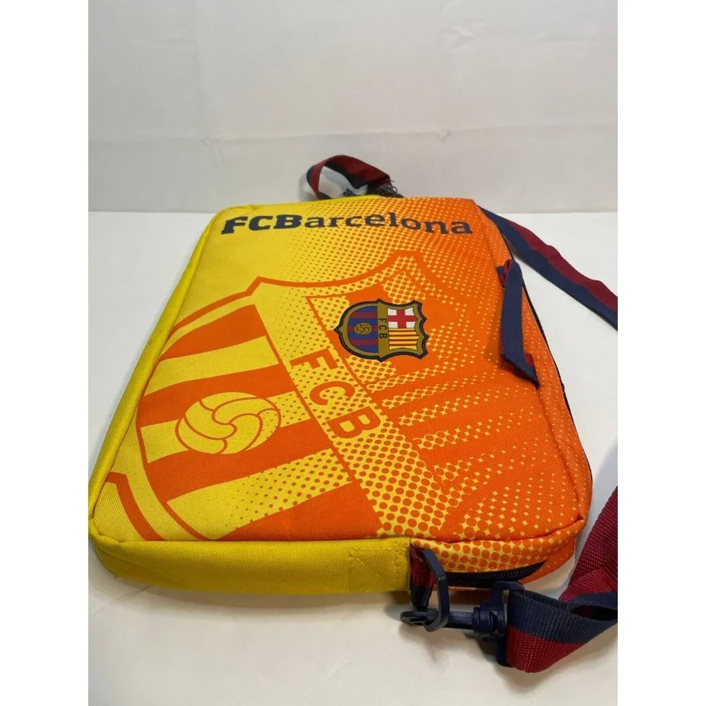 MLS FCB Barcelona Soccer padded laptop travel shoulder bag Safta 16